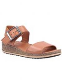 Hush Puppies Ellie Womens Leather Casual Fashion Dress Sandals Tan