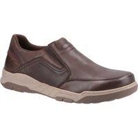 Mens Hush Puppies Fletcher Casual Slip On Smart Leather Shoes Sizes 7 to 12