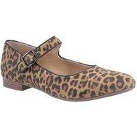 Hush Puppies Women's Melissa Strap Mary Jane Flat, Leopard, 8 UK