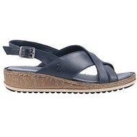 Hush Puppies Women/'s Elena Wedge Sandal, Navy, 7 UK