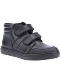 Hush Puppies Boys Seth Junior School Uniform Shoe, Black, 1 UK