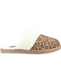 Hush Puppies ARIANNA Ladies Smooth Suede Warm Durable Mule Slippers Multi