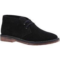 Hush Puppies SAMUEL Mens Genuine Suede Chukka Boots With Memory Foam In Black