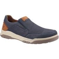Hush Puppies Men/'s Fletcher Sneaker, Navy/Tan, 11 UK