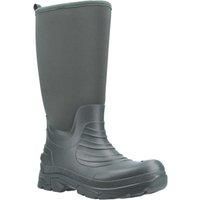 Cotswold Kenwood Mens Green Pull On Rubber Tall Wellington Wellie Boots