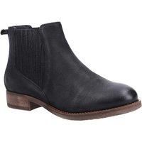 Hush Puppies Womens Boots Ankle Edith Leather Slip On black UK Size
