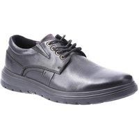 Hush Puppies Triton Mens Black Classic Lace Up Smart Leather Oxford Shoes