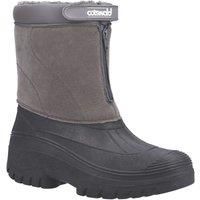Cotswold Venture men's grey fur-lined waterproof front-zip winter boot