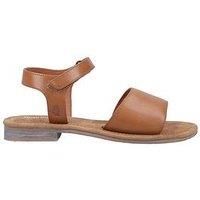 Hush Puppies Annabelle Womens Summer Casual Leather Memory Foam Sandal Tan