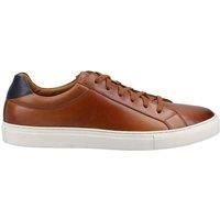 Hush Puppies Colton Mens Tan Lace Up Casual Smart Leather Trainers