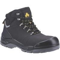 Amblers AS252 DELAMERE Black Lightweight Leather Safety Boot |4-12|