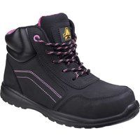 Amblers Safety AS601C Lydia Ladies Leather Safety Boots Black UK 6.5
