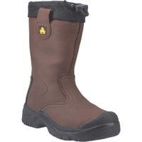Amblers Safety Mens FS245 Antistatic Pull On Safety Rigger Boot Brown Size UK 9 EU 43