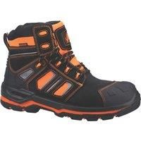 Amblers S3 black/orange hi-vis composite toe/midsole safety work boot #AS971C