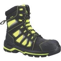 Mens Amblers Beacon Zip Up Hi-Viz Compsite Toe/Midsole S3 Boots Sizes 7 to 13