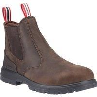 Hunter Chelsea Boots Twister Brown Leather Waterproof Walking Safety Boots UK 10