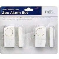 2 PIECE DOOR WINDOW ENTRY ALARM SET WITH MOUNTING PADS AND BATTERIES