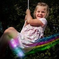 Flying Flashing Lights up Saucer Swing Seat