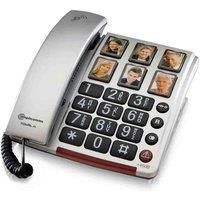 NRS Healthcare Amplicomms BigTel Number 40 Plus Photo Buttons Amplified Corded Telephone