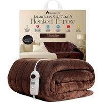 Electric Throw Heated Over Blanket Luxurious Fleece Washable Digital All Sizes