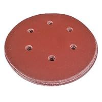 150mm Sanding Disc 60 Grit 6 Dust Holes Pack of 10