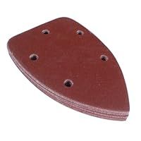 TOOLPAK 140mm Mouse Corner Sanding Sheets 120 Grit 5 Dust Holes Pack of 10 Top Quality Discs