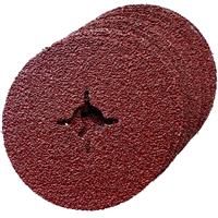 Toolpak Fibre Sanding Discs 115mm 36 Grit (10 Pack) Aluminium