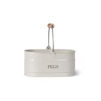 Peg Bucket by Garden Trading | Crafted in Powder Coated Steel | Indoor Use Only | H14 X W27 X D15cm