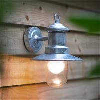 Garden Trading St Ives Ships Galvanised Steel Outdoor Wall Light/Wall Lamp