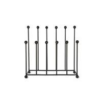Garden Trading Welly Stand, Galvanised Steel, Black, Large