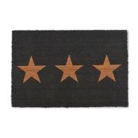 Three Star Doormat Natural Coir Indoor Modern Available In Small or Large