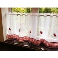 Poppies Voile Curtain Panel Multicoloured ready to hang, curtains also avaliable