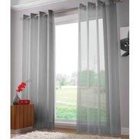 Voile Panel Curtain Eyelet Ring Top Sheer Window Decor Ready Made 10+ Colours