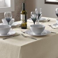 Select Tablecloth Tablecloth, Polyester, Ivory, 135 x 135 cm