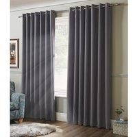 Blackout Eyelet Curtains Copenhagen Thermal Energy Saving Ring Top Curtain Pair