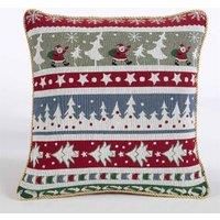 Alan Symonds Christmas Tapestry Cushion Covers 45x45cm (SANTA/STRIPE)