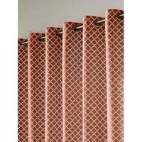 Geometric Curtains Ring Top or Pencil Pleat Heading Fully Lined Curtain Pair