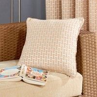 Alan Symonds Balmoral Faux Wool Cushion Cover - Ochre/Beige/Cream (18" x 18" [45x45cm])