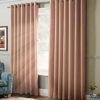 Alan Symonds 100% Blackout Ring Top Eyelet Curtains - Pink (155cm x 183cm)