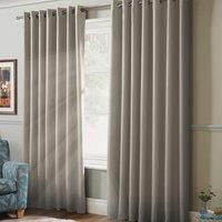 Alan Symonds 100% Blackout Curtains Pair Eyelet Ring Top Noise Reducing Luxury 41 x 72 Grey, 104cm x 183cm