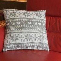 Love Snow Christmas Edition Tapestry Unfilled Cushion Covers 17" X 17"