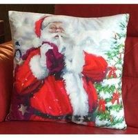 Santa Sack Christmas Edition Velvet Unfilled Cushion Covers 17" X 17"