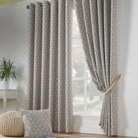 Printed Cambourne Geometric  Blackout Thermal Unlined Eyelet Curtains, lovely
