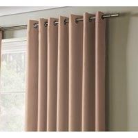 Alan Symonds BLOCKOUT 66" X 72" PINK RING TOP CURTAINS [PAIR]
