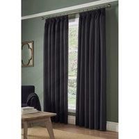 Alan Symonds BLOCKOUT 46" X 72" CHARCOAL TAPED TOP CURTAINS [PAIR]