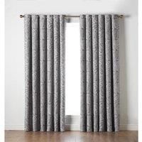 Essential Living Fern Eyelet Ring Top Curtains Latte 162cm x 183cm