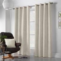 Alan Symonds Velvet Chenille Eyelet Room Darkening Curtains - Pair