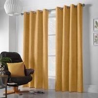 Alan Symonds Velvet Chenille Eyelet Room Darkening Curtains - Pair