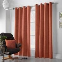 Alan Symonds Velvet Chenille Eyelet Room Darkening Curtains - Pair