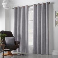 Alan Symonds Velvet Chenille Eyelet Room Darkening Curtains - Pair